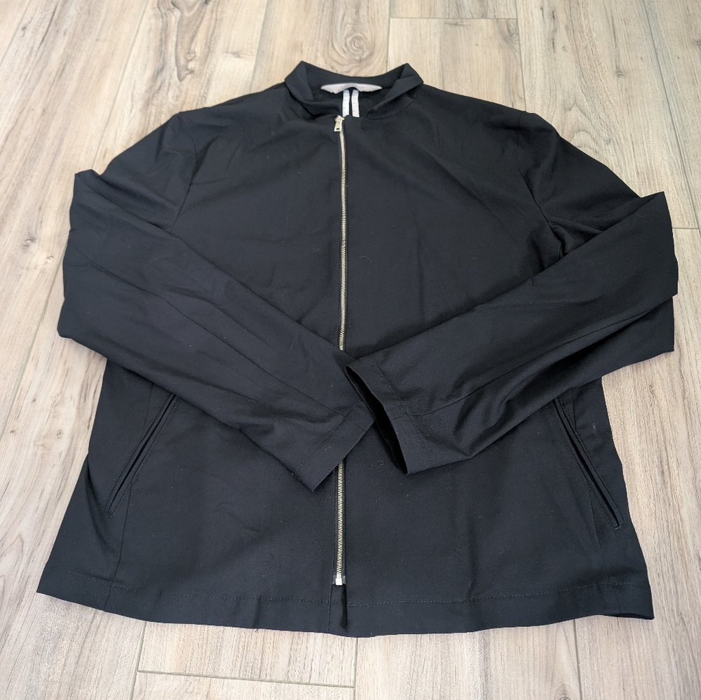 Zara Black Bomber Jacket Sz L